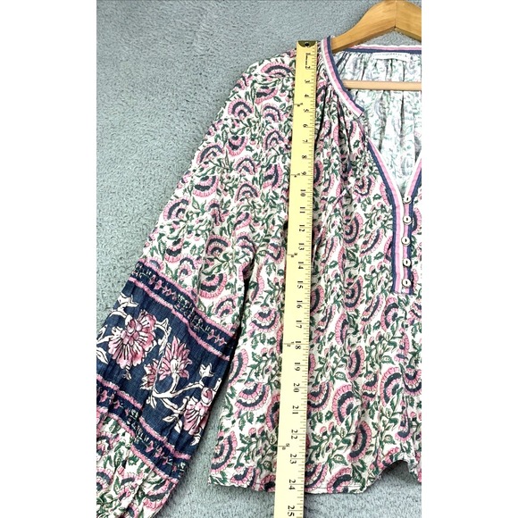 NATURAL LIFE Pink and Green Floral Crop Top - Picture 2 of 10